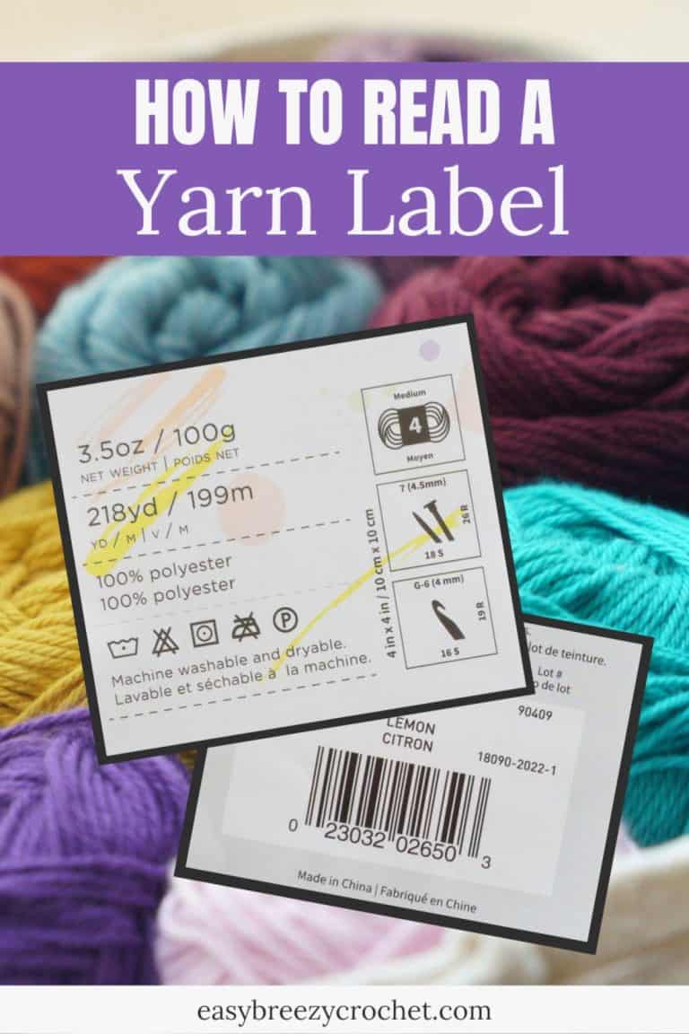 How To Read A Yarn Label | Easy Breezy Crochet