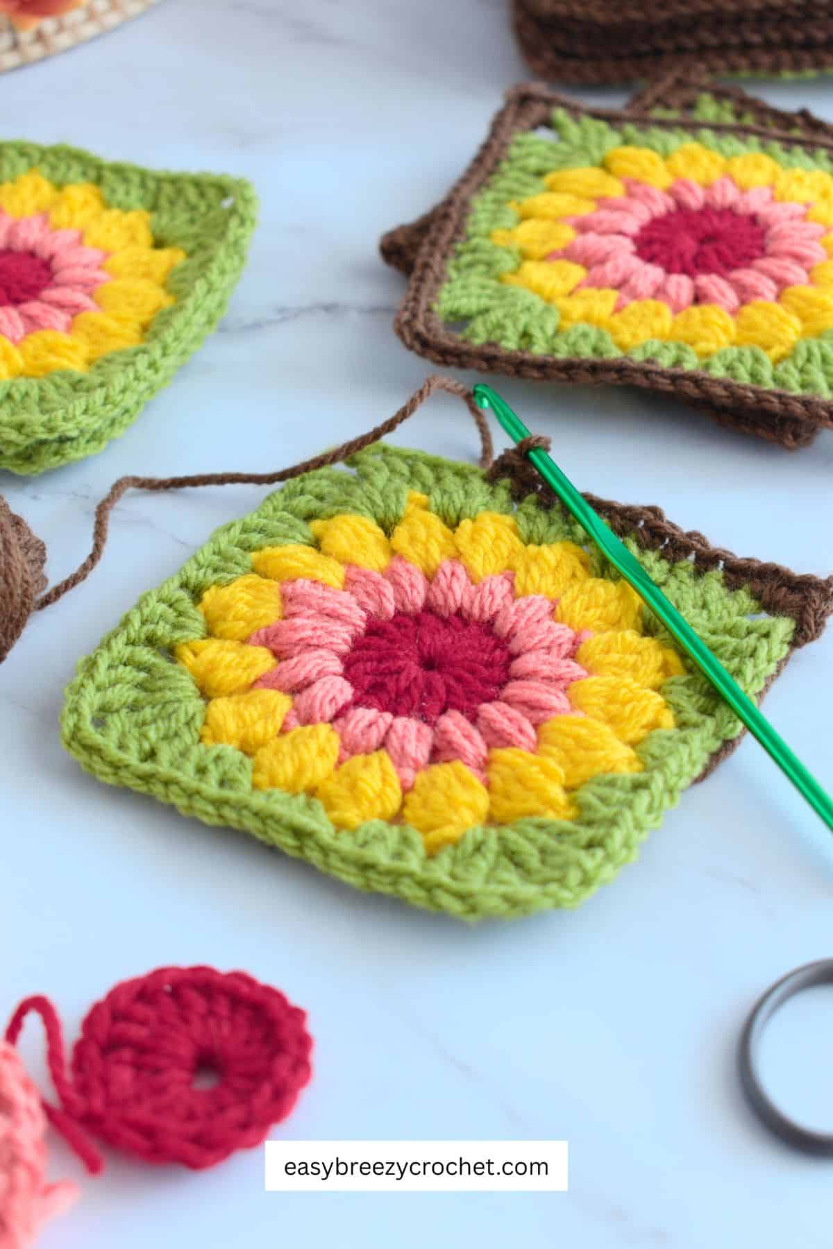 Sunburst granny square.