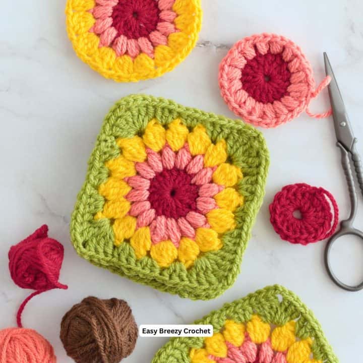 Sunburst granny square.