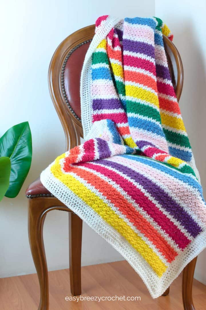 Free Crochet Lap Blanket Pattern Easy Breezy Crochet