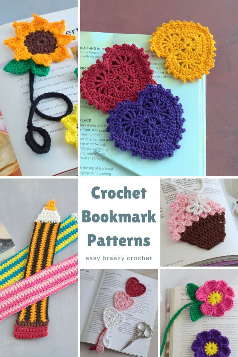 15 Free Crochet Bookmark Patterns | Easy Breezy Crochet