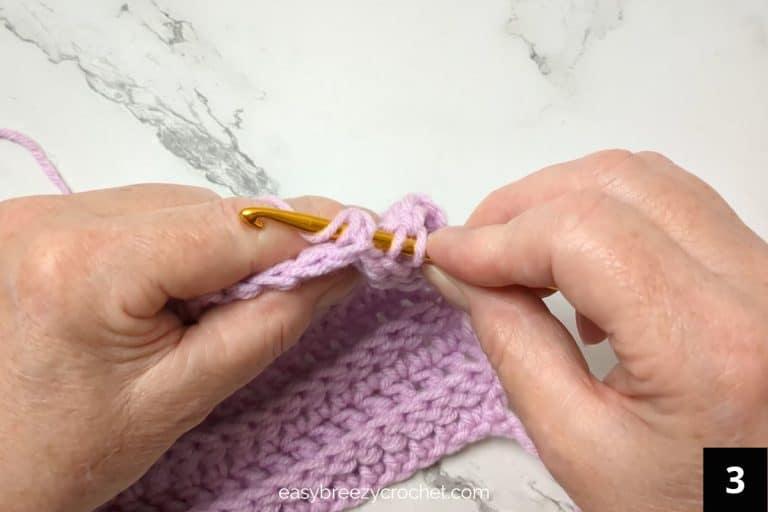 How to Do A Back Post Double Crochet | Easy Breezy Crochet