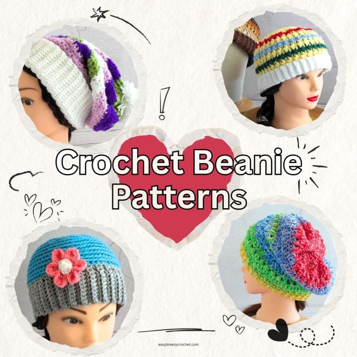 Crochet beanies.
