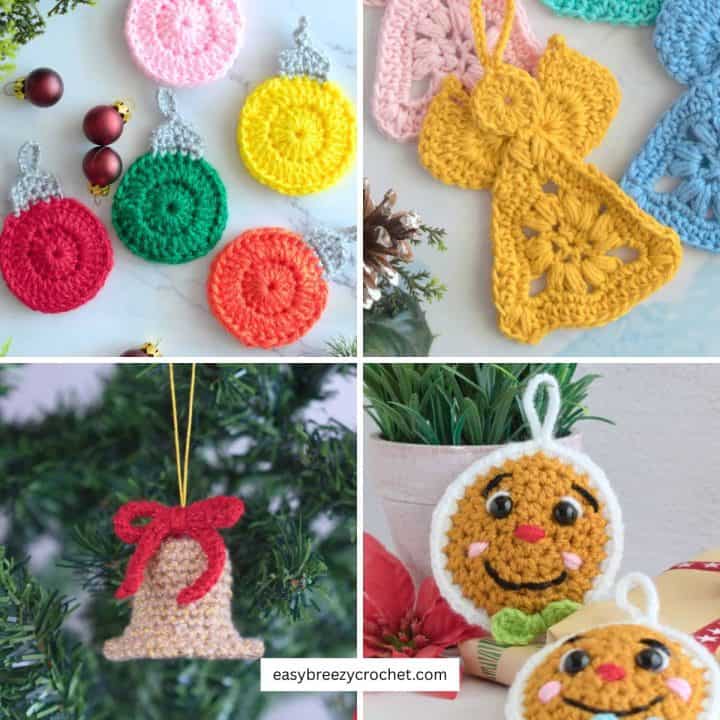 Different crochet Christmas ornamnets.