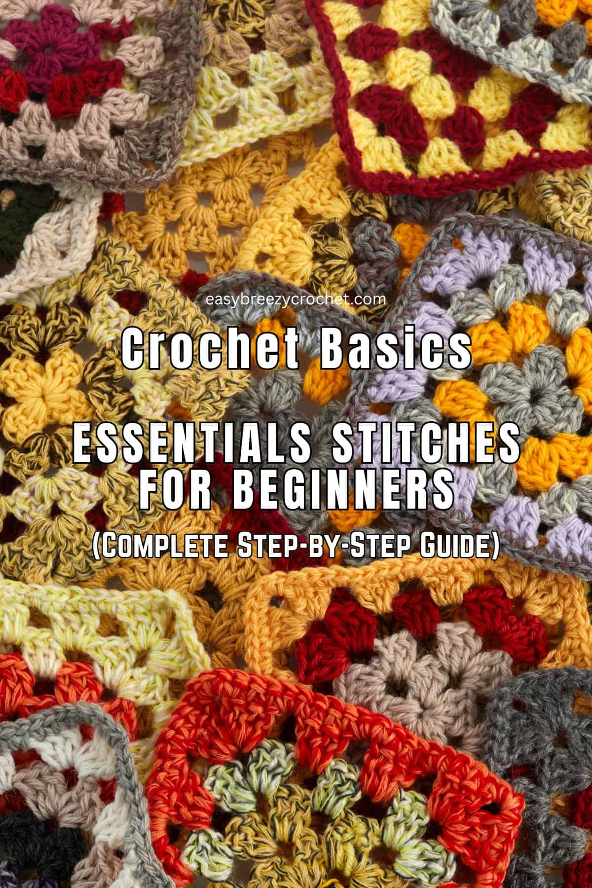 Basic crochet stitches.
