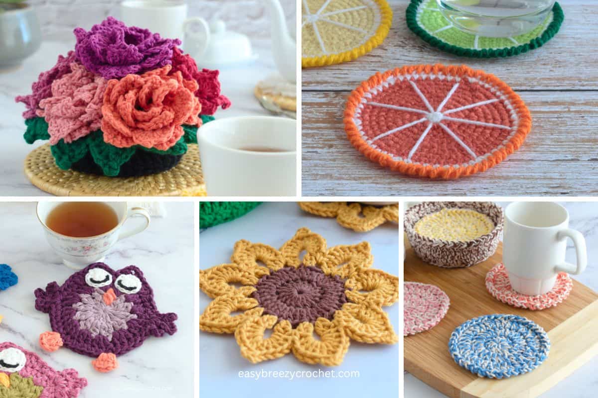 Crochet coasters.