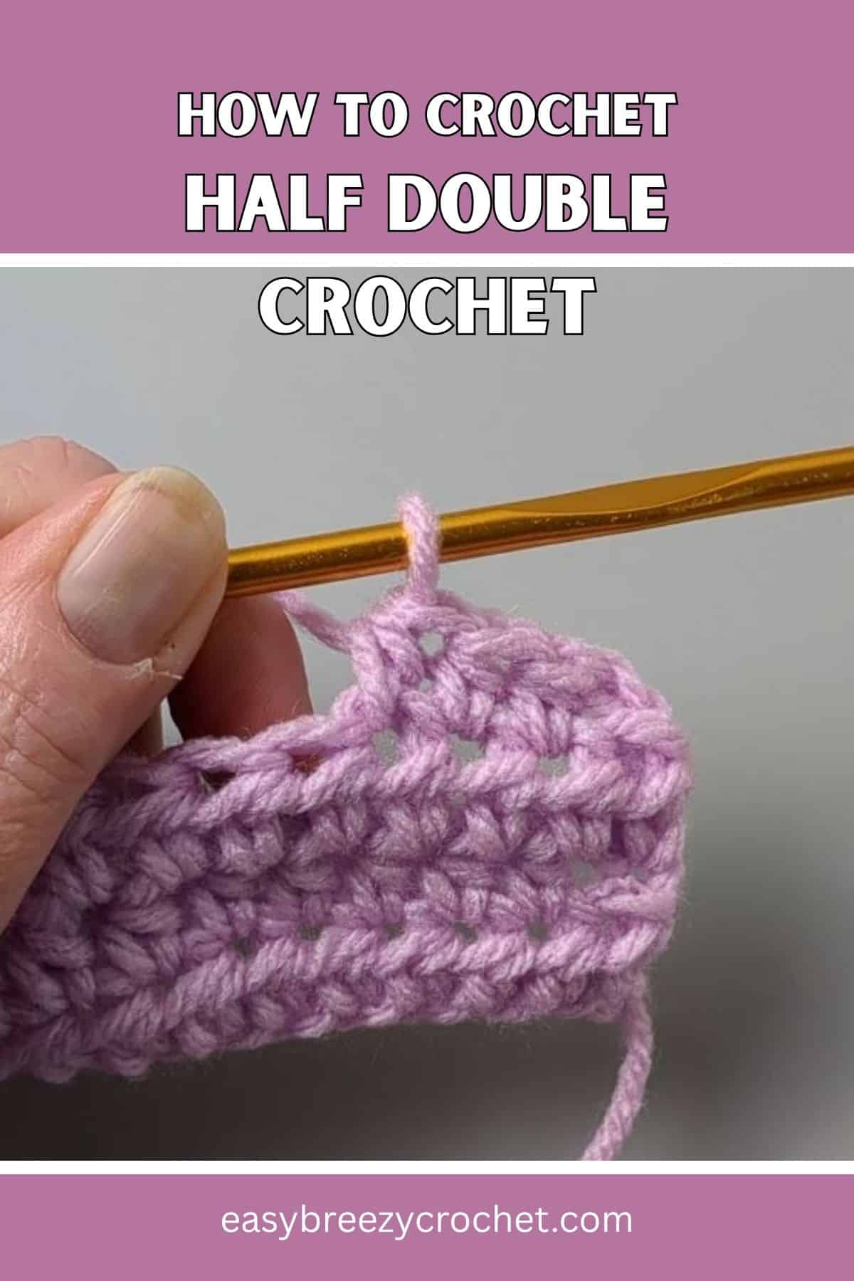 Half double crochet.