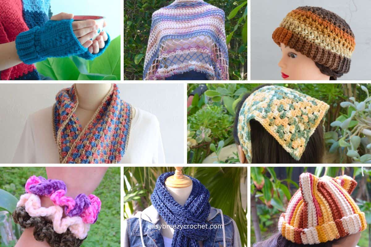 Wearable crochet accessories.