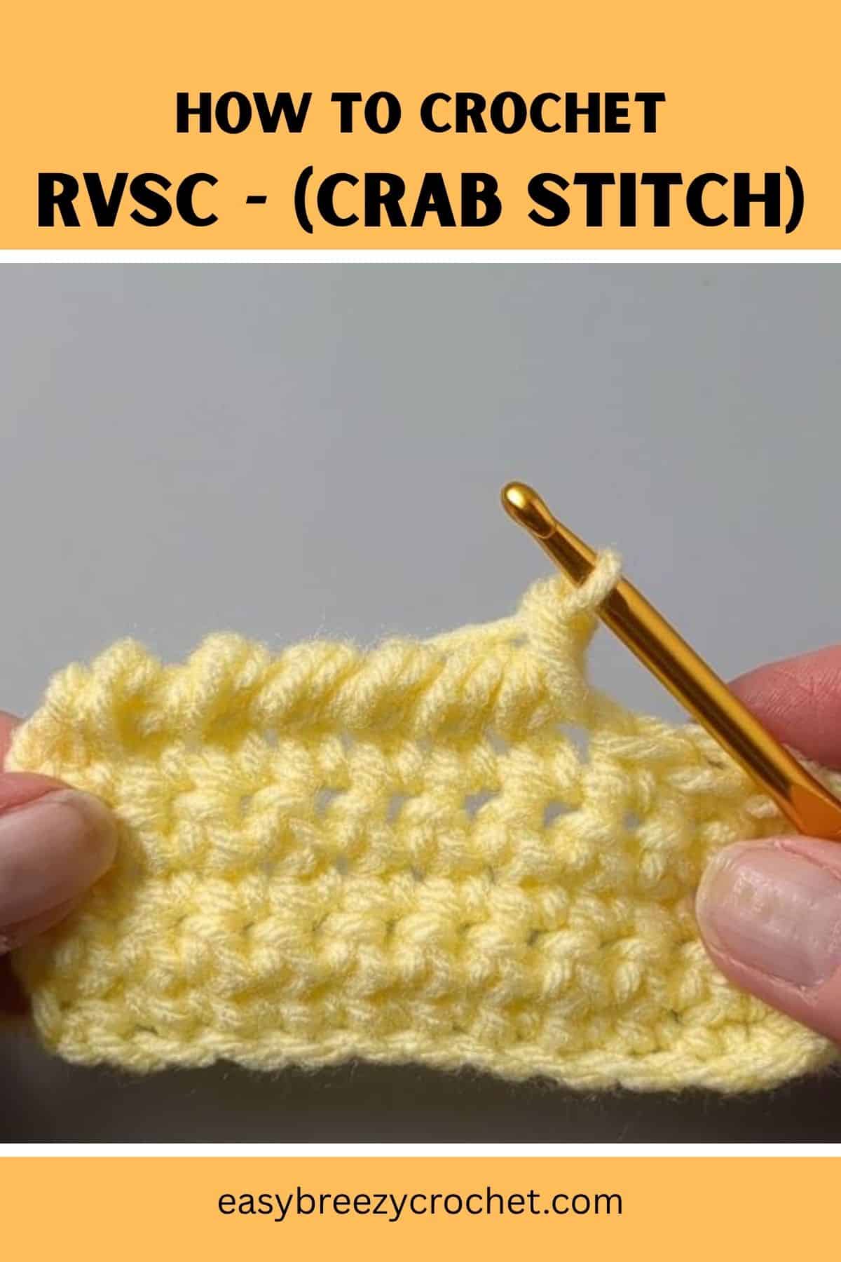 Reverse single crochet.