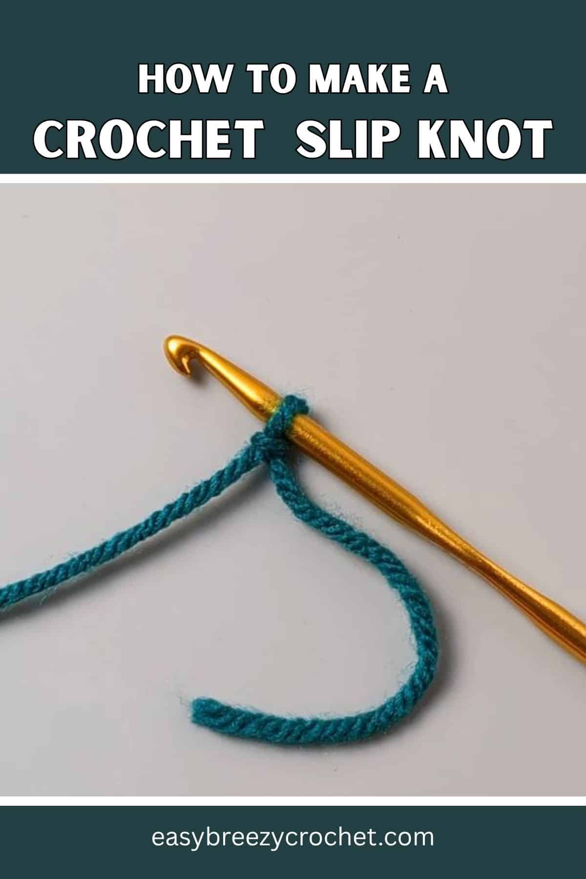 Crochet slip knot.