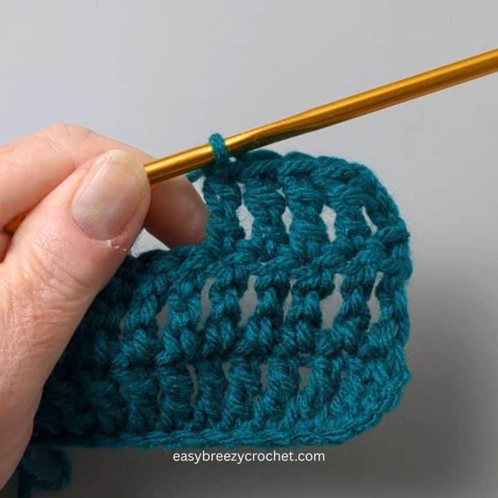 Treble crochet.