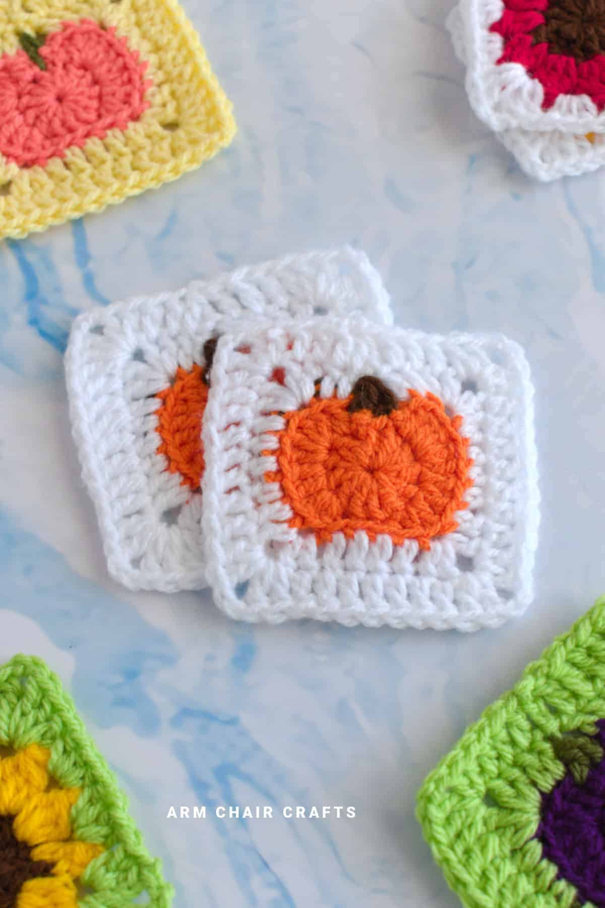 Pumpkin granny square.