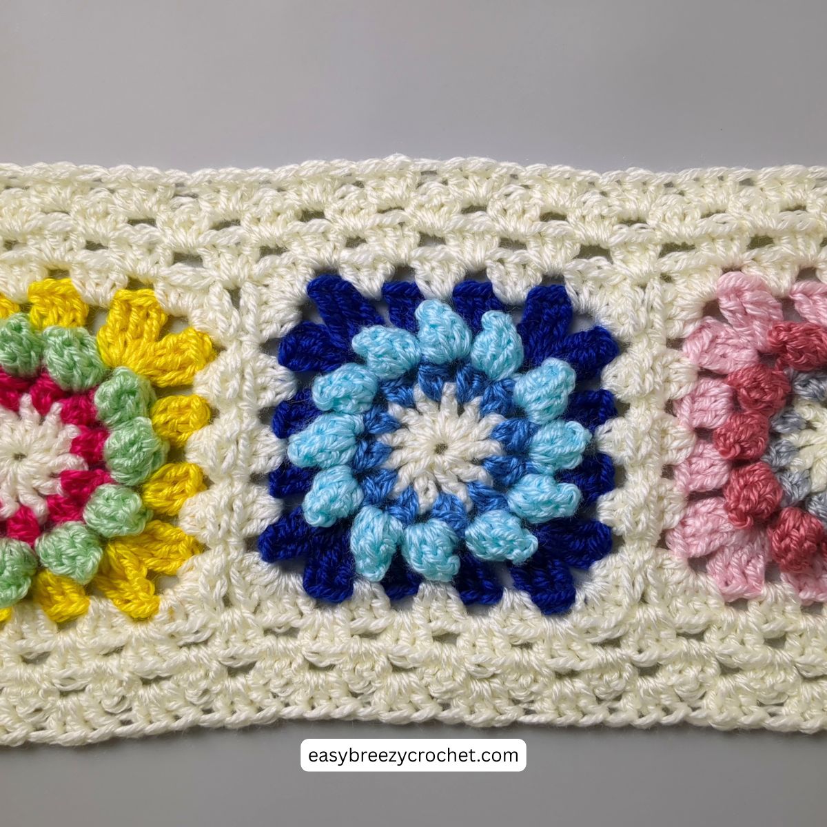 Image showing borders 1-3 on long side of crochet scarf.