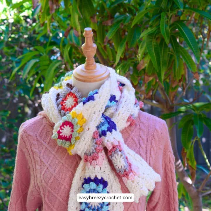 Crochet scarf.